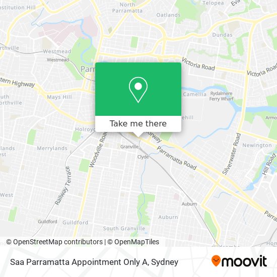 Saa Parramatta Appointment Only A map