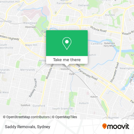 Saddy Removals map