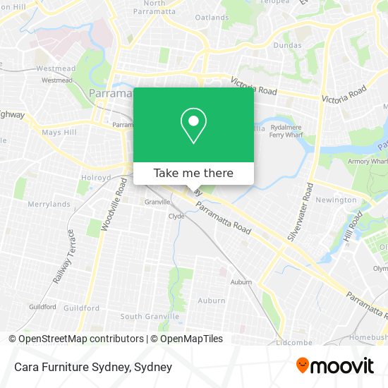 Cara Furniture Sydney map