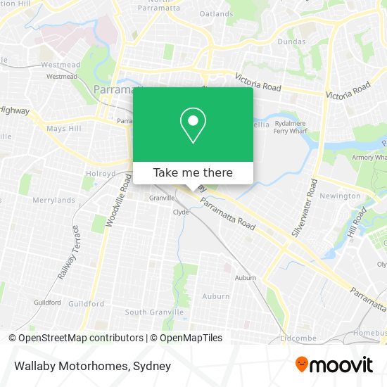 Wallaby Motorhomes map