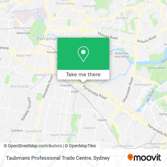 Taubmans Professional Trade Centre map