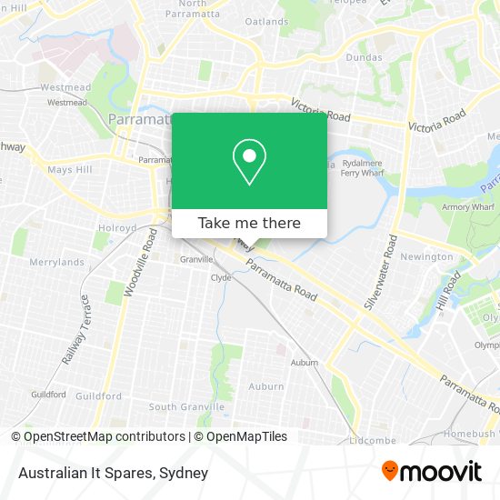 Australian It Spares map