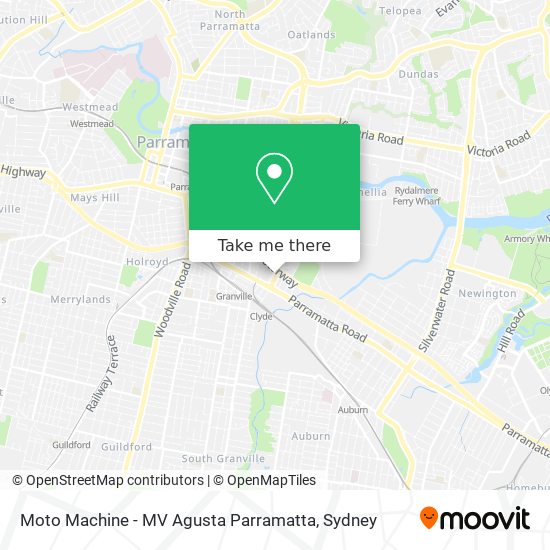 Mapa Moto Machine - MV Agusta Parramatta