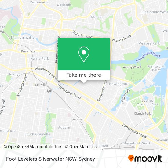 Mapa Foot Levelers Silverwater NSW
