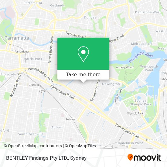 BENTLEY Findings Pty LTD. map