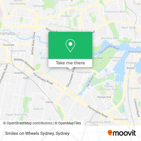 Smiles on Wheels Sydney map