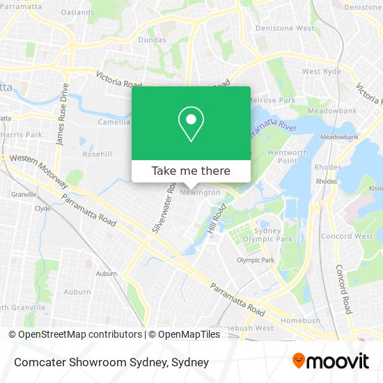 Comcater Showroom Sydney map