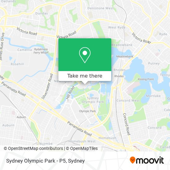 Mapa Sydney Olympic Park - P5