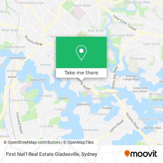 Mapa First Nat'l Real Estate Gladesville