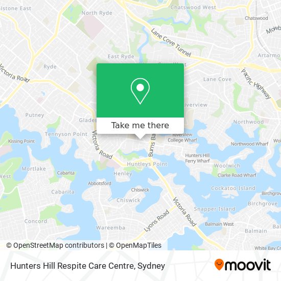 Hunters Hill Respite Care Centre map