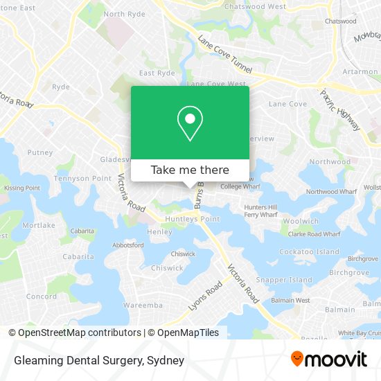 Gleaming Dental Surgery map