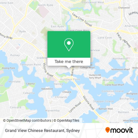 Mapa Grand View Chinese Restaurant