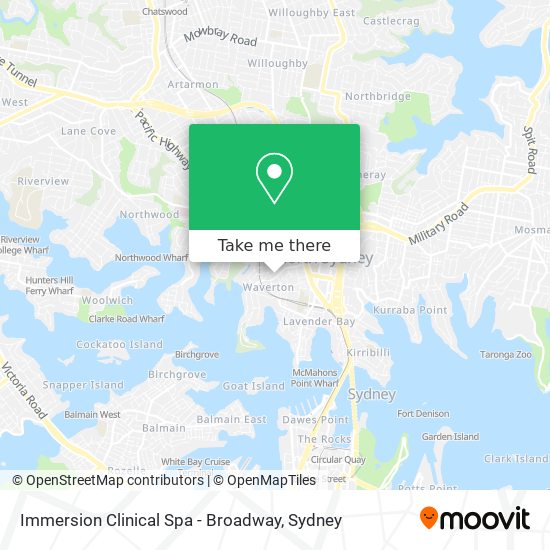 Immersion Clinical Spa - Broadway map