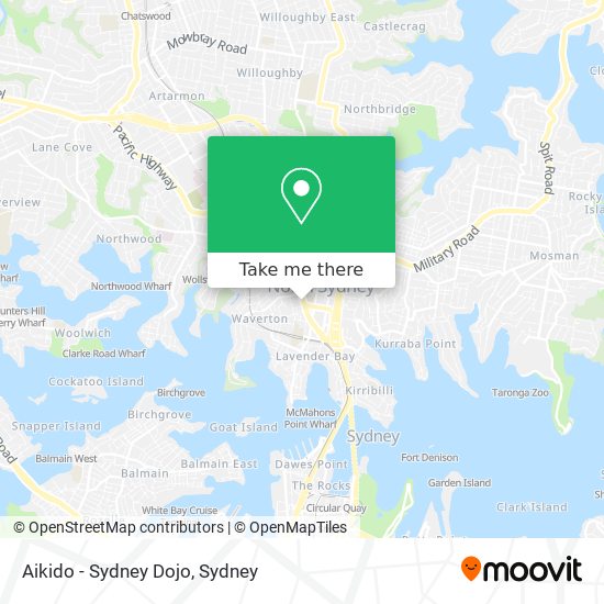 Aikido - Sydney Dojo map