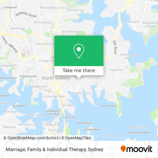 Marriage, Family & Individual Therapy map