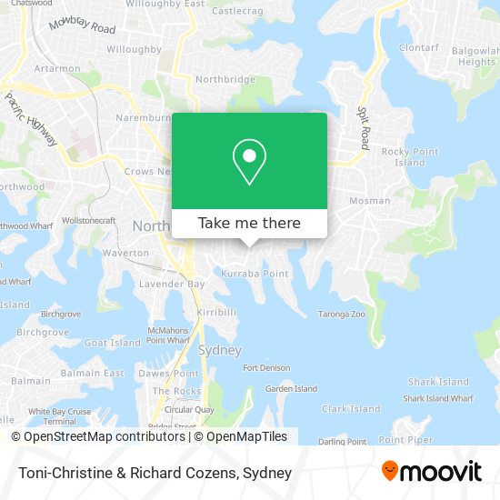 Toni-Christine & Richard Cozens map