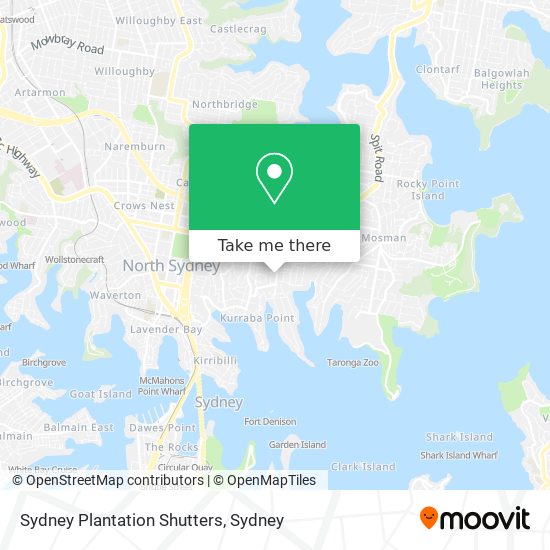 Sydney Plantation Shutters map