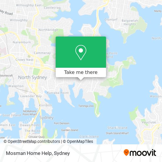 Mosman Home Help map