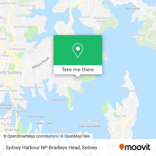 Sydney Harbour NP-Bradleys Head map