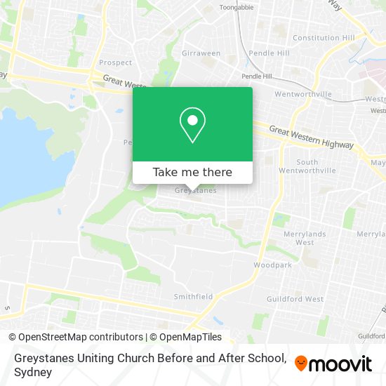 Greystanes Uniting Church Before and After School map