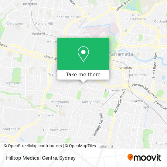 Mapa Hilltop Medical Centre