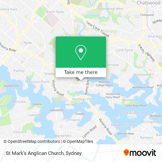 St Mark's Anglican Church map