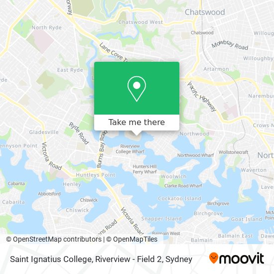 Saint Ignatius College, Riverview - Field 2 map