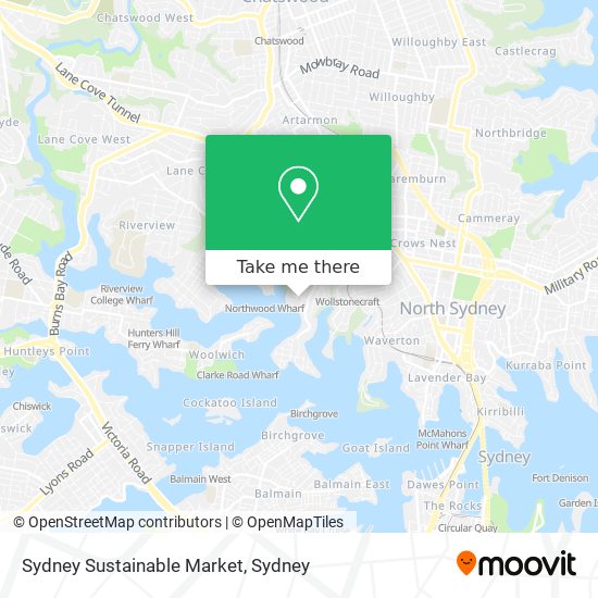 Sydney Sustainable Market map