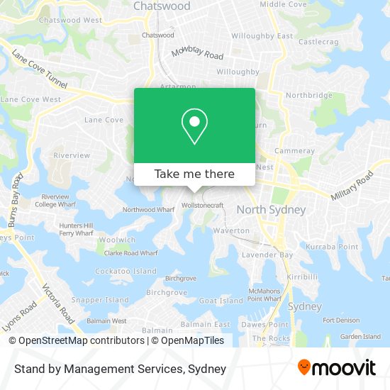 Stand by Management Services map