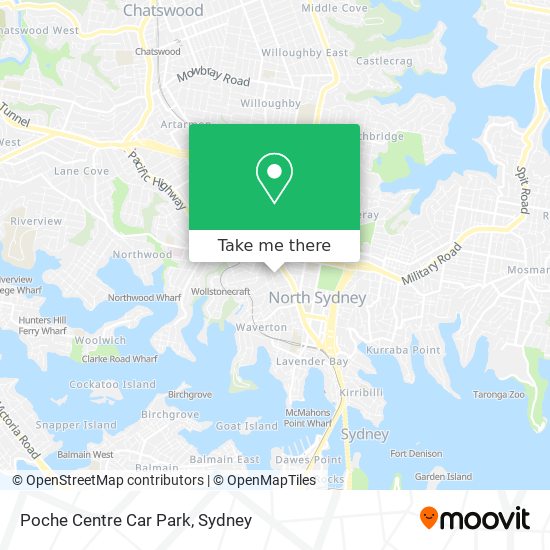 Poche Centre Car Park map