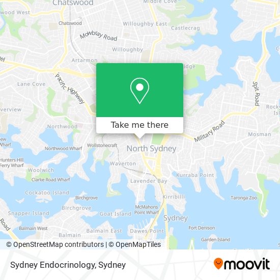 Sydney Endocrinology map