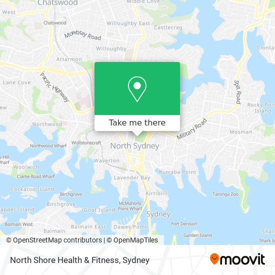 North Shore Health & Fitness map