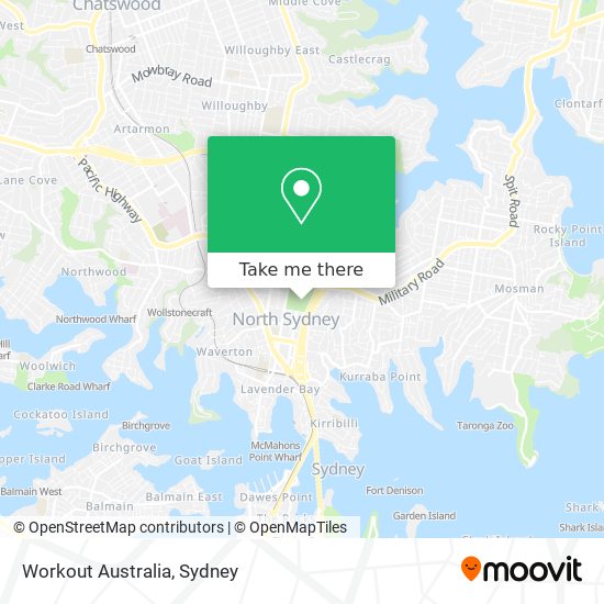 Workout Australia map