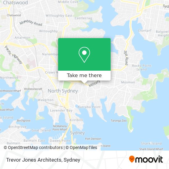 Trevor Jones Architects map