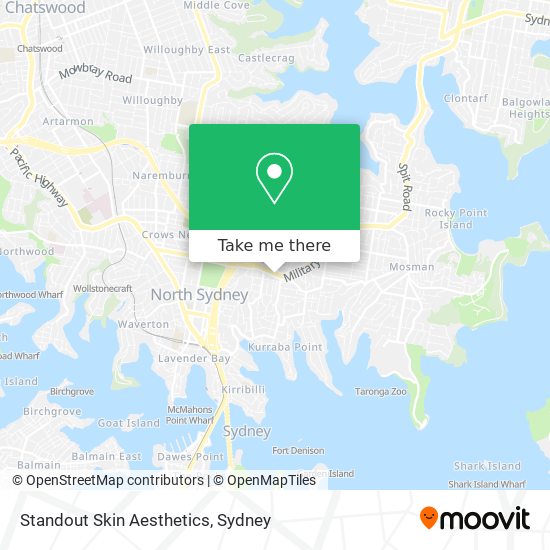 Standout Skin Aesthetics map