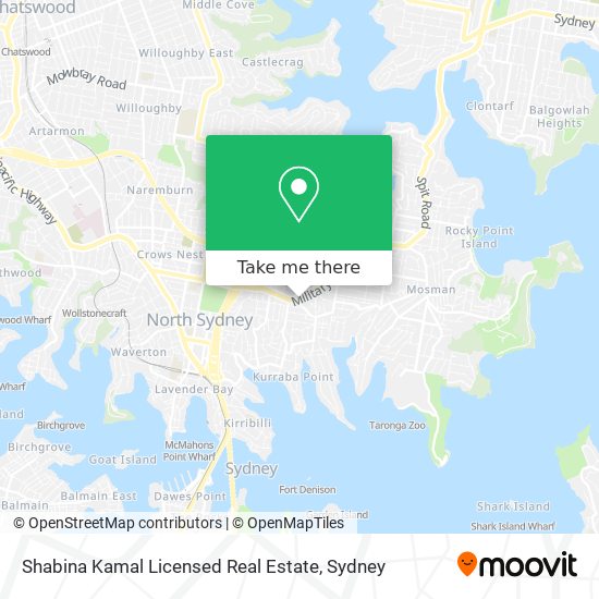 Shabina Kamal Licensed Real Estate map