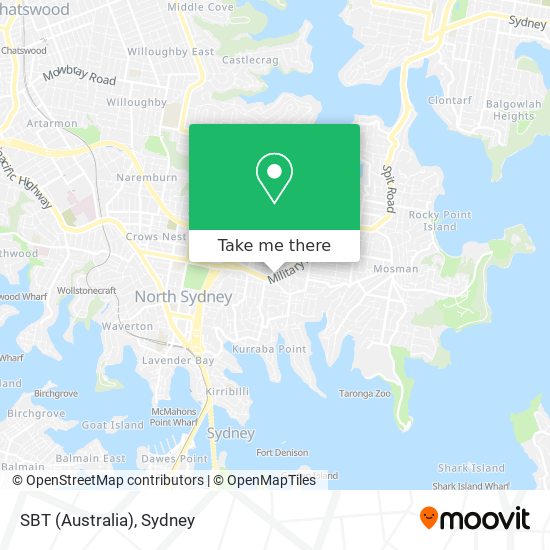 SBT (Australia) map