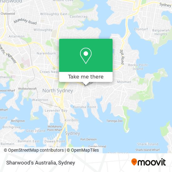 Sharwood's Australia map