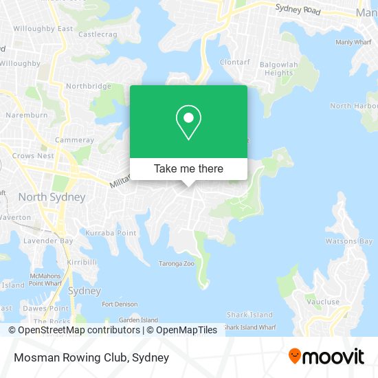 Mosman Rowing Club map