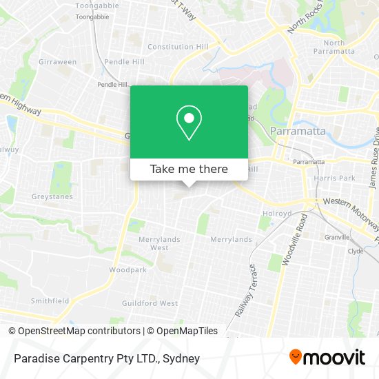 Paradise Carpentry Pty LTD. map