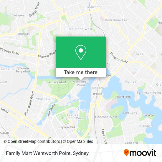 Family Mart Wentworth Point map