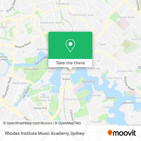 Rhodes Institute Music Academy map