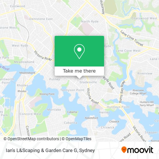 Mapa Ian's L&Scaping & Garden Care G