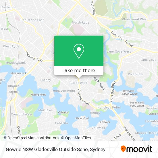 Gowrie NSW Gladesville Outside Scho map