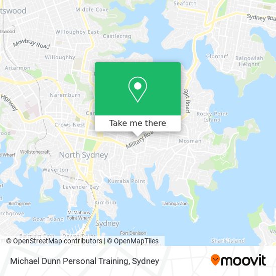 Michael Dunn Personal Training map