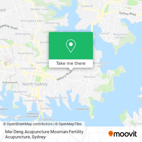 Mapa Mei Deng Acupuncture Mosman-Fertility Acupuncture