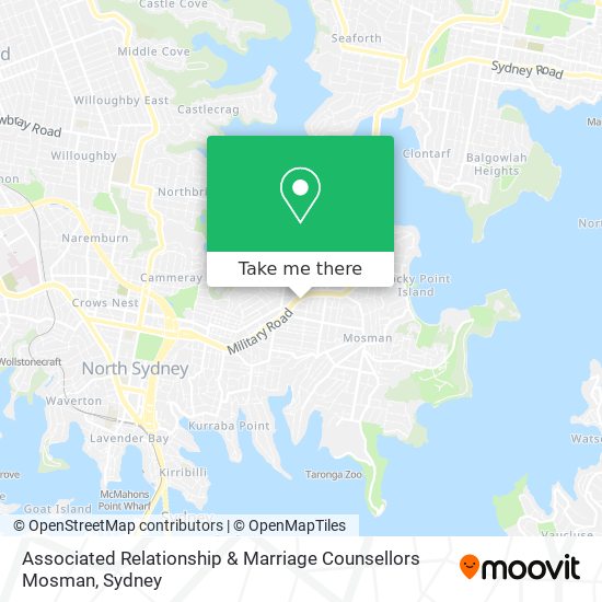Mapa Associated Relationship & Marriage Counsellors Mosman