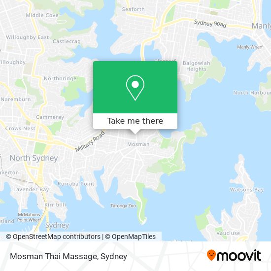 Mapa Mosman Thai Massage