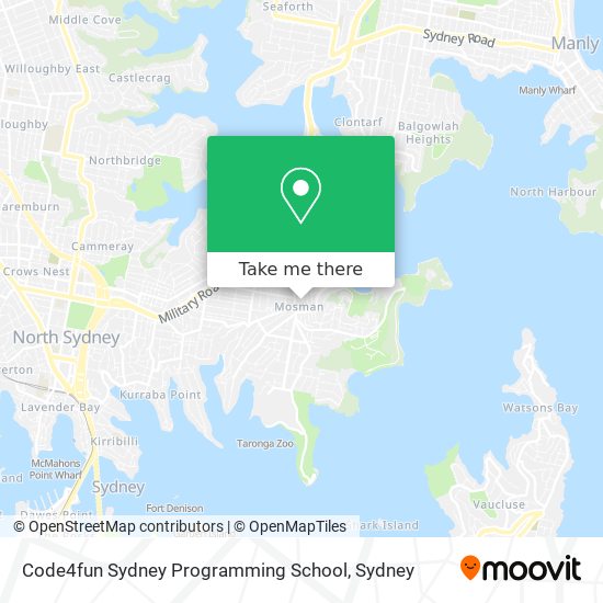 Code4fun Sydney Programming School map