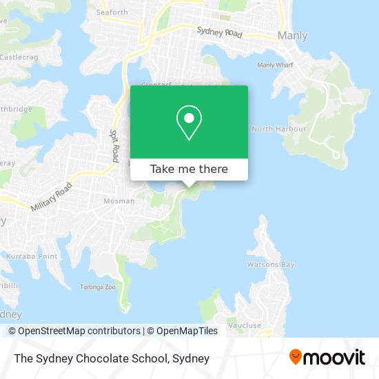The Sydney Chocolate School map
